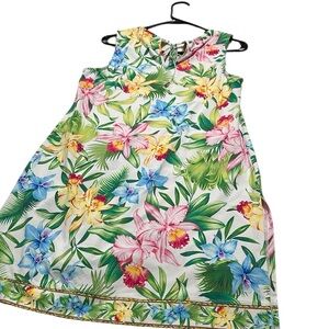 Tommy Bahama Orchid Garden Split Neck Romper. Like new Size XS